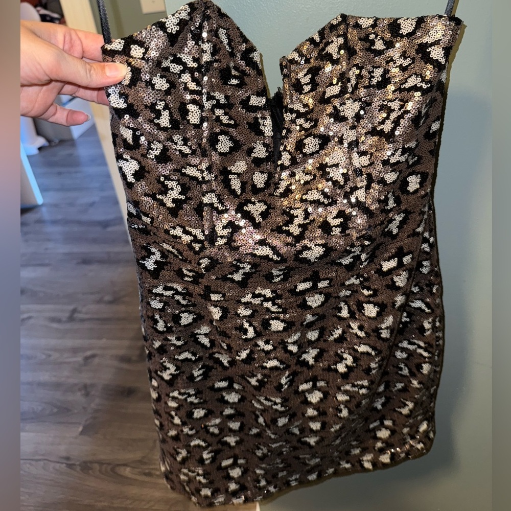 Forever 21 Strapless Sequin Dress